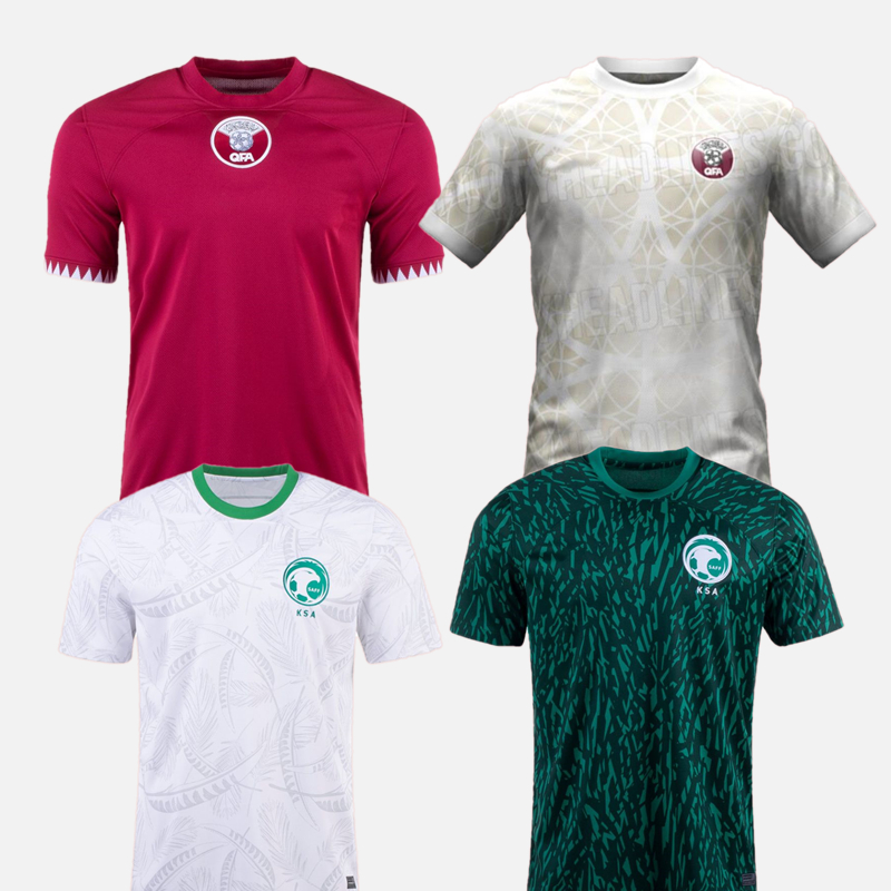 22 23 Qatar Soccer Jerseys 2022 SAUDI ARABIA Camisetas De Futbol home away third Men Adult short sleeve Football Shirt Uniforms 2023 national team, 2022 home
22 23 Qatar Soccer Jerseys 2022 SAUDI ARABIA Camisetas De Futbol home away third Men Adult short sleeve Football Shirt Uniforms 2023 national team, 2022 home