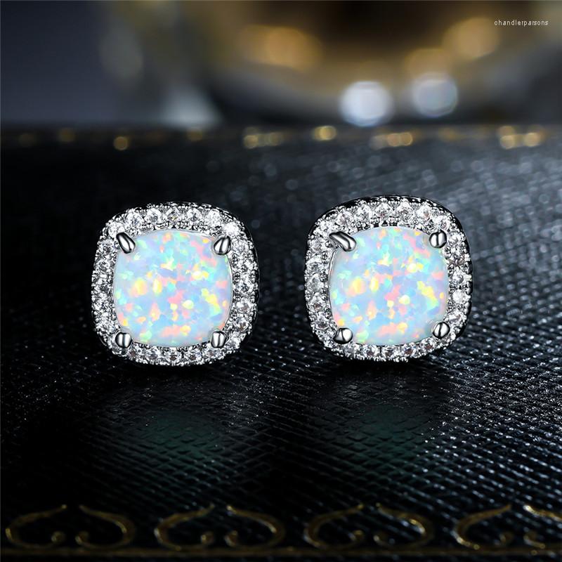Stud Earrings Charm Multicolor Birthstone White Fire Opal Square Stone Screw Back For Women Dainty Silver Color Earring
Stud Earrings Charm Multicolor Birthstone White Fire Opal Square Stone Screw Back For Women Dainty Silver Color Earring