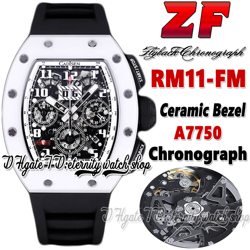 Z Latest version zf202210011 Mens Watch A7750 Chronograph Automatic White Ceramic Case Steel Skeleton Dial Black Rubber Strap Super Edition eternity Sport Watches, Watch waterproof cost
Z Latest version zf202210011 Mens Watch A7750 Chronograph Automatic White Ceramic Case Steel Skeleton Dial Black Rubber Strap Super Edition eternity Sport Watches, Watch waterproof cost