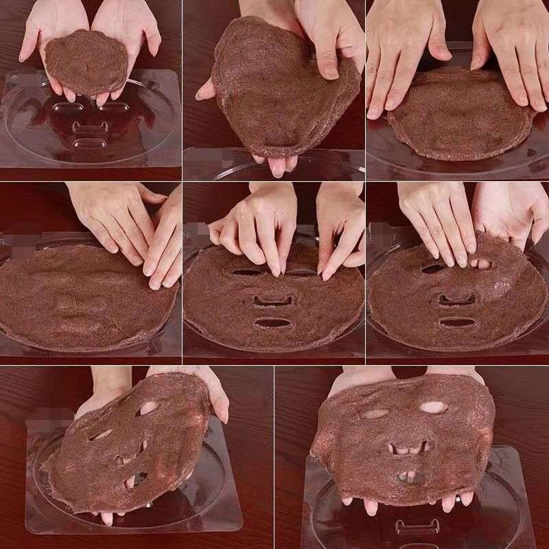 300Pcs PVC Transparent Facial Mask Mold Tray Plate Clear DIY Skin Film Plastic Sheet Care Beauty Makeup Seaweed Mud Care Facemask Tool Accessories H77