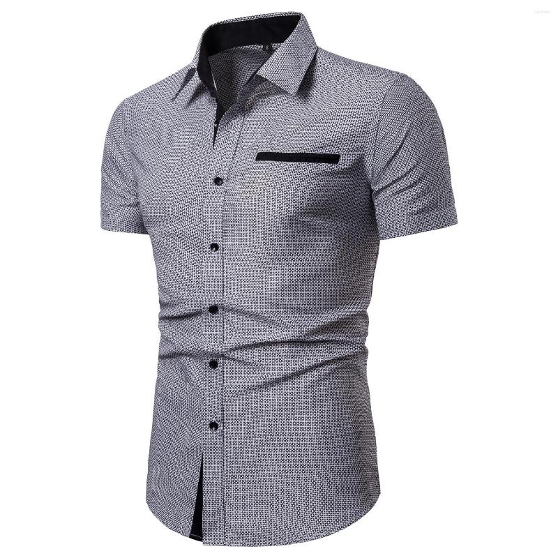 Men's Casual Shirts Mens Single Button Dress Shirt Short Sleeve Regular Fit Inner Contrast, Pic 2
Men's Casual Shirts Mens Single Button Dress Shirt Short Sleeve Regular Fit Inner Contrast, Pic 2