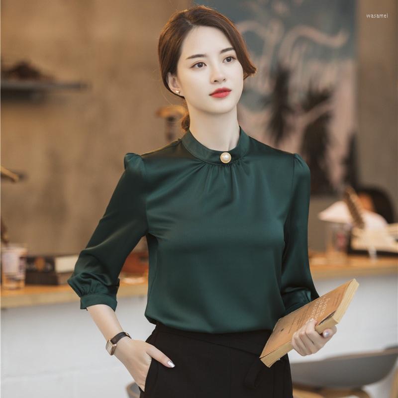 Women' Blouses Fashion Women Work & Shirts Half Sleeve Tops Green Ladies Offcie Wear Clothes, Blouse only
Women' Blouses Fashion Women Work & Shirts Half Sleeve Tops Green Ladies Offcie Wear Clothes, Blouse only