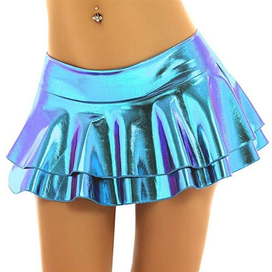 Plus Size Laser Color Mini Skirt Ladies Sexy Summer Clubwear Holographic Double Layer Skater Skirt Low waist Dancing Bottoms237o, Purple
Plus Size Laser Color Mini Skirt Ladies Sexy Summer Clubwear Holographic Double Layer Skater Skirt Low waist Dancing Bottoms237o, Purple