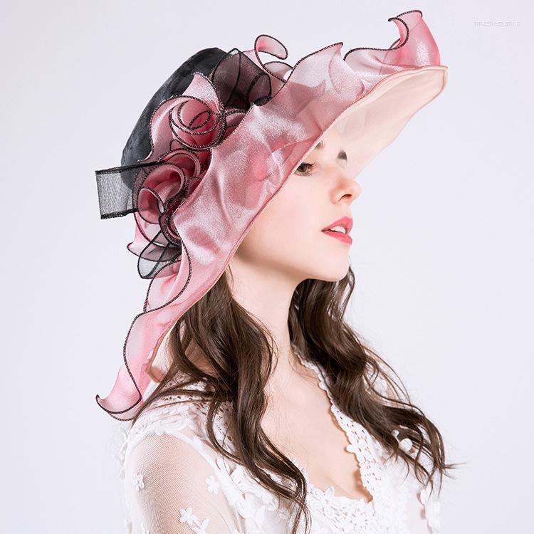 Berets Women's Big Flower Fashion Hat Ladies Formal Floppy UV-Protection Sun Cap Girls Wide Brim Silk Caps B-8622Berets BeretsBerets Ber, Pink
Berets Women's Big Flower Fashion Hat Ladies Formal Floppy UV-Protection Sun Cap Girls Wide Brim Silk Caps B-8622Berets BeretsBerets Ber, Pink