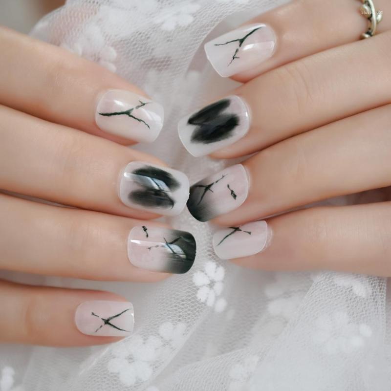 False Nails 24Pcs Short White&Black Squoval Doodle Mixed Design Charming Wholesale Full Cover Gels Cute, L5270
False Nails 24Pcs Short White&Black Squoval Doodle Mixed Design Charming Wholesale Full Cover Gels Cute, L5270