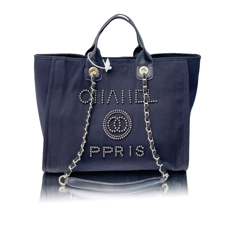 Women Designer Tote Bag Fashion Knitting Purse Shoulder Large Capacity Luxury Handbag with Chain and Pearl Canvas Shopping Bag 2 Colors, Black
Women Designer Tote Bag Fashion Knitting Purse Shoulder Large Capacity Luxury Handbag with Chain and Pearl Canvas Shopping Bag 2 Colors, Black