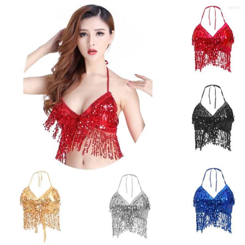 Stage Wear Belly Dance Costume Adjustable Halter Strap Padded Bra Top Sequin Performance Outfits Dancing Parties, Sliver
Stage Wear Belly Dance Costume Adjustable Halter Strap Padded Bra Top Sequin Performance Outfits Dancing Parties, Sliver