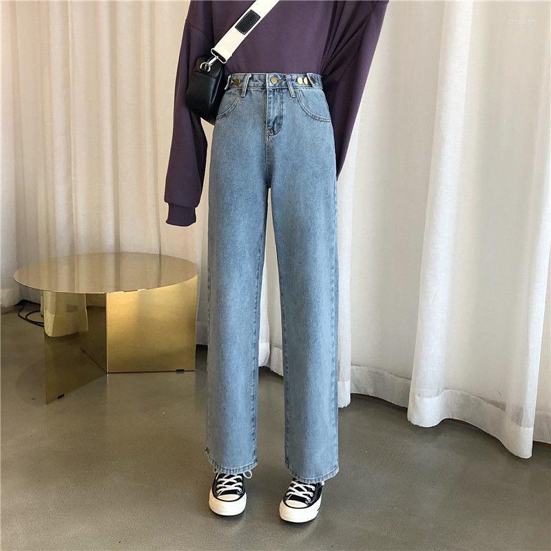 Women' Jeans Vintage Korean Fashion High Waist BF Oversize Wide Leg Straight Trousers 2022 Autumn All-match Retro Chic Streetwear, Light blue
Women' Jeans Vintage Korean Fashion High Waist BF Oversize Wide Leg Straight Trousers 2022 Autumn All-match Retro Chic Streetwear, Light blue