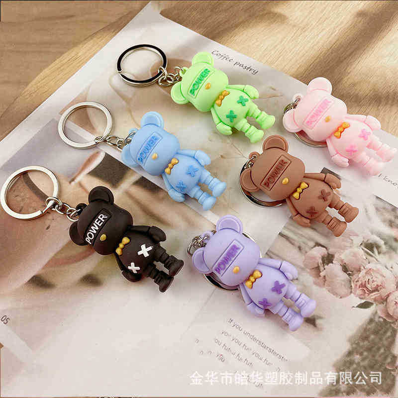 Keychains Net red collar bear popular key chain accessories creative cartoon violent PVC soft rubber doll bag Pendant
Keychains Net red collar bear popular key chain accessories creative cartoon violent PVC soft rubber doll bag Pendant