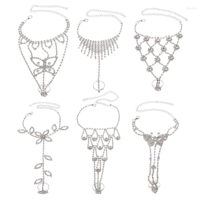 Anklets Beach Wedding Barefoot Sandal Foot Chain Crystal Anklet With Rhinestone Toe Ring
Anklets Beach Wedding Barefoot Sandal Foot Chain Crystal Anklet With Rhinestone Toe Ring