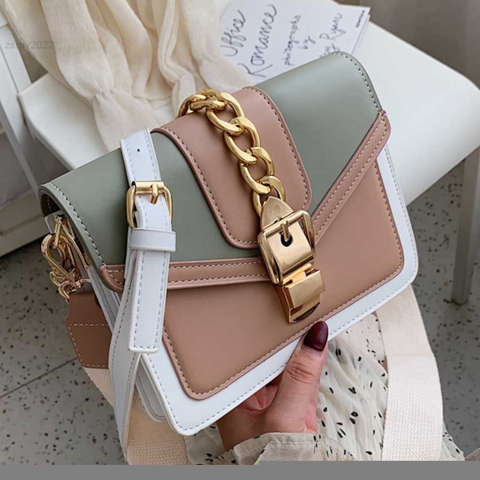 Mini Fashion Lock Flap Bag Pu Leather Shoulder Bags for Women 2021 Panelled Ladies Crossbody Bag Designer High Quality Handbags, Tea green
Mini Fashion Lock Flap Bag Pu Leather Shoulder Bags for Women 2021 Panelled Ladies Crossbody Bag Designer High Quality Handbags, Tea green