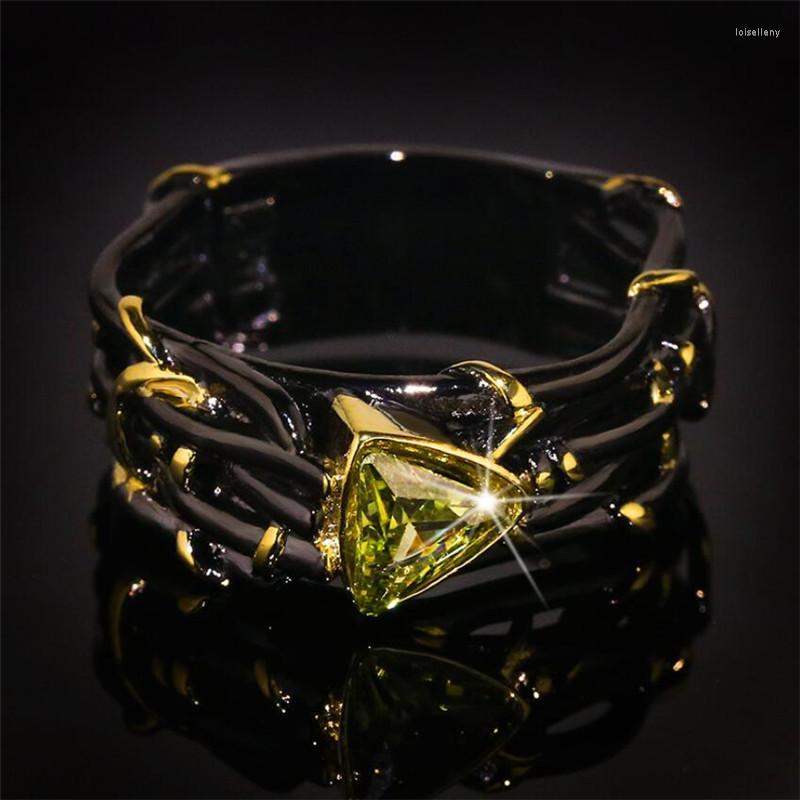 Wedding Rings Vintage Fashion Jewelry Black Gold Fill 5A Cubic Zircon Promise Unique Desgin Women Bridal Ring Gift
Wedding Rings Vintage Fashion Jewelry Black Gold Fill 5A Cubic Zircon Promise Unique Desgin Women Bridal Ring Gift