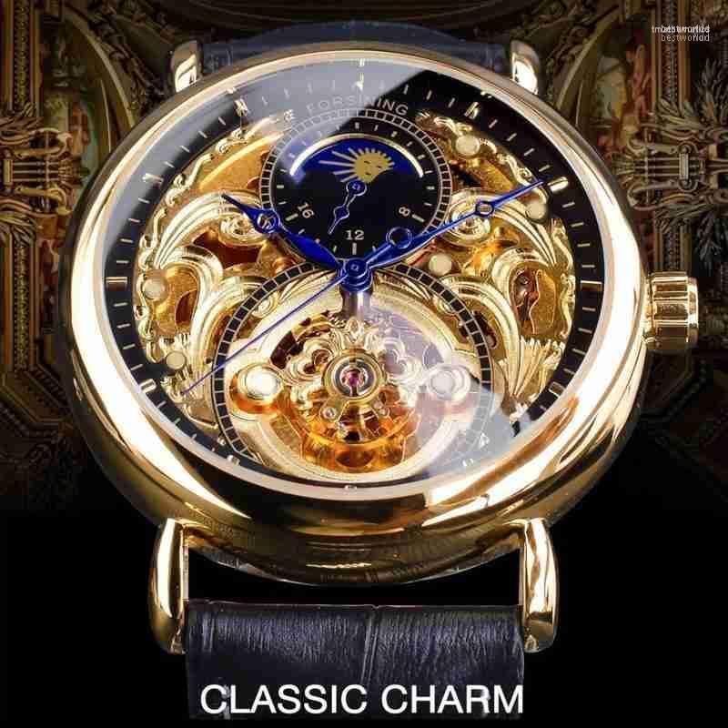 Wristwatches Hollow Automatic Mechanical Watch Men Top Big Dial Military Watches Female Leather Waterproof Sport Fashion Clock
Wristwatches Hollow Automatic Mechanical Watch Men Top Big Dial Military Watches Female Leather Waterproof Sport Fashion Clock