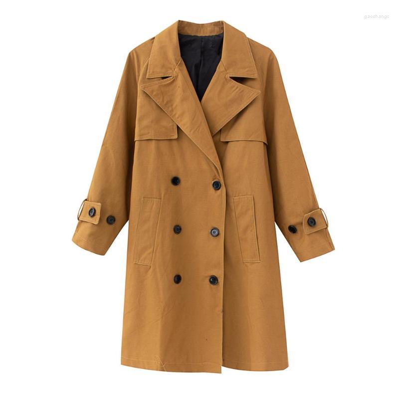 Women' Trench Coats Autumn Women Clothing European And American British Style Double-breasted Loose-fitting Belt Temperament Mid-length Tre, Camel
Women' Trench Coats Autumn Women Clothing European And American British Style Double-breasted Loose-fitting Belt Temperament Mid-length Tre, Camel