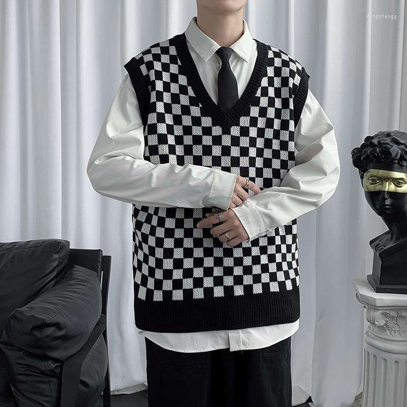 Men's Vests J GIRLS Plaid Sweater Men Teenagers Knitted Loose Soft -arrival Couple Unisex Jumpers Ins Korean Males Daily Chic, Black
Men's Vests J GIRLS Plaid Sweater Men Teenagers Knitted Loose Soft -arrival Couple Unisex Jumpers Ins Korean Males Daily Chic, Black