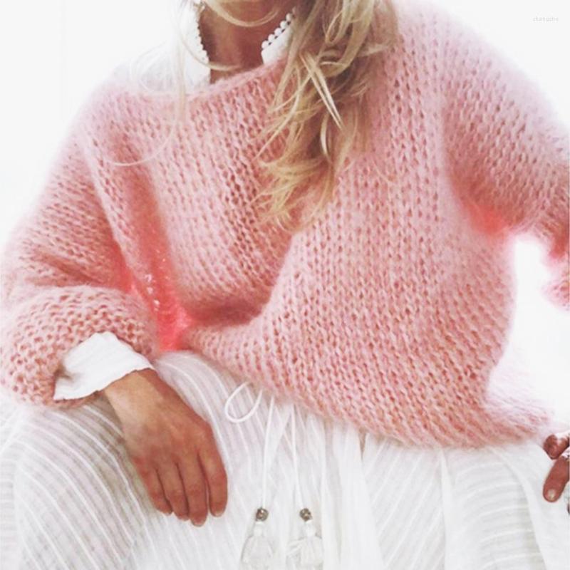 Women' Sweaters 2022 Autumn Acrylic Women Sweater Mohair Thick Knit Loose Winter Solid Color Wide Neck Knitted Top For Daily Wear, Beige
Women' Sweaters 2022 Autumn Acrylic Women Sweater Mohair Thick Knit Loose Winter Solid Color Wide Neck Knitted Top For Daily Wear, Beige