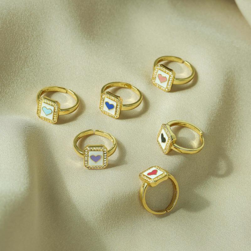 Wedding Rings HECHENG Love Heart Square For Women Wholesale Jewelry Poker Shape Colorful Accessories
Wedding Rings HECHENG Love Heart Square For Women Wholesale Jewelry Poker Shape Colorful Accessories