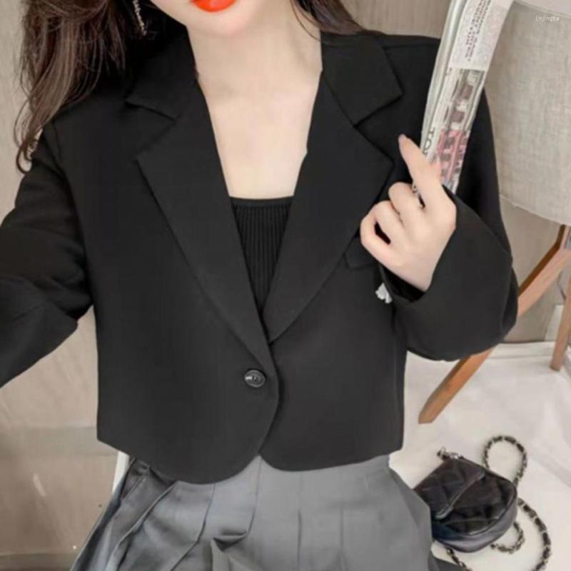 Women' Suits Stylish Lapel Short Type Women Notched Collar Office Blazer Lightweight Workwear, Black
Women' Suits Stylish Lapel Short Type Women Notched Collar Office Blazer Lightweight Workwear, Black