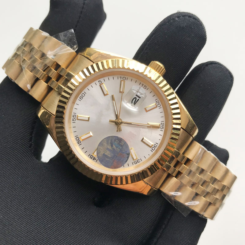 Luxury watches aaa watch 18K Gold case 41mm day silver dial automatic mechanical date men watches quality stainless steel wristwatches
Luxury watches aaa watch 18K Gold case 41mm day silver dial automatic mechanical date men watches quality stainless steel wristwatches