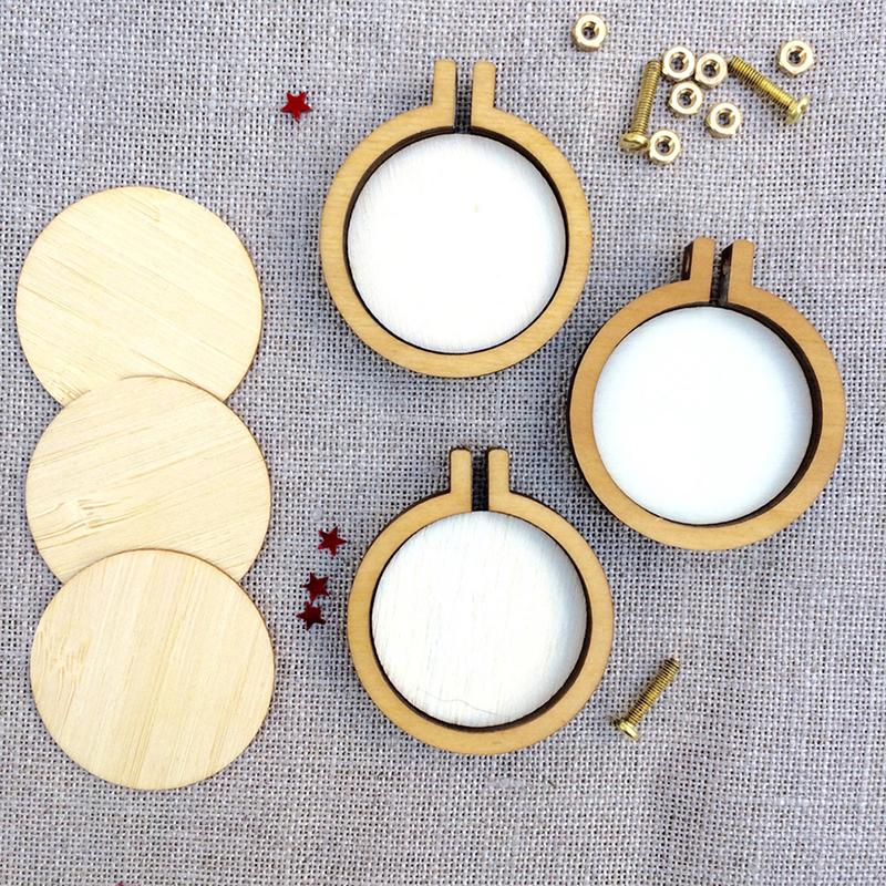 Sewing Notions N2HAO Mini Wooden Hoop/Ring Embroidery Frame Cross Stitch DIY Crafts Tool Art Works For Bag Clothes
Sewing Notions N2HAO Mini Wooden Hoop/Ring Embroidery Frame Cross Stitch DIY Crafts Tool Art Works For Bag Clothes