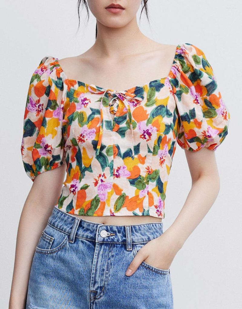 Women's Blouses Urban Revivo Puff Sleeve Floral Print Blouse Vintage Retro Square Collar Shirts Summer Fashion Crop Top Casual Shirt, Wl41s2cn2003yw
Women's Blouses Urban Revivo Puff Sleeve Floral Print Blouse Vintage Retro Square Collar Shirts Summer Fashion Crop Top Casual Shirt, Wl41s2cn2003yw