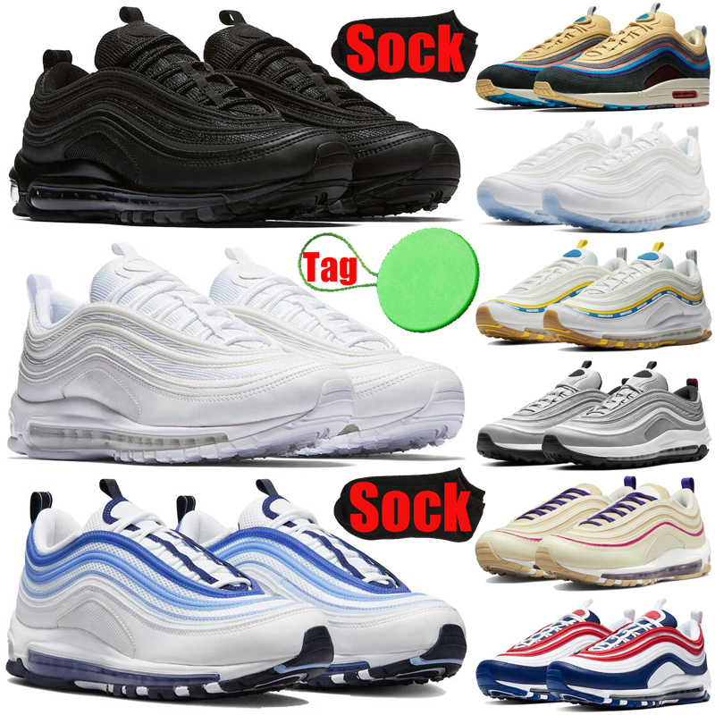 97 97s running shoes Sean Wotherspoon for mens womens Triple Black white MSCHF x INRI Jesus Undefeated Bred men trainers sports sneakers, #1 triple black
97 97s running shoes Sean Wotherspoon for mens womens Triple Black white MSCHF x INRI Jesus Undefeated Bred men trainers sports sneakers, #1 triple black
