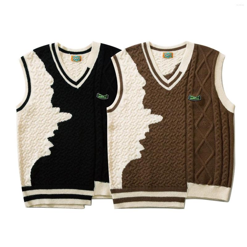 Men's Vests HOUZHOU Irregular Sweater Vest Men's Knitted Sleeveless Men Sweaters Retro V-neck Pullover Korean Style Japanese Streetwear, Black
Men's Vests HOUZHOU Irregular Sweater Vest Men's Knitted Sleeveless Men Sweaters Retro V-neck Pullover Korean Style Japanese Streetwear, Black