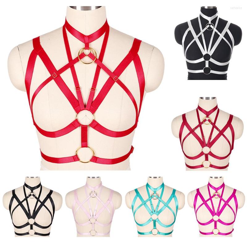 Garters Bra Top Bondage Harness Plus Size Rave Wear Elastic Adjust Strap Body Sexy Hollow Out Crop Lingerie Cup With Choker, Black
Garters Bra Top Bondage Harness Plus Size Rave Wear Elastic Adjust Strap Body Sexy Hollow Out Crop Lingerie Cup With Choker, Black