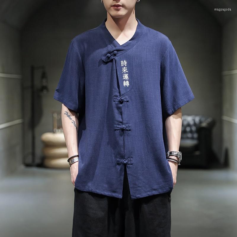 Ethnic Clothing Summer Men Linen Shirt Chinese Style Retro Casual Tops Plus Size Traditional Asian Clothes Tang Suit For Man KK3609
Ethnic Clothing Summer Men Linen Shirt Chinese Style Retro Casual Tops Plus Size Traditional Asian Clothes Tang Suit For Man KK3609