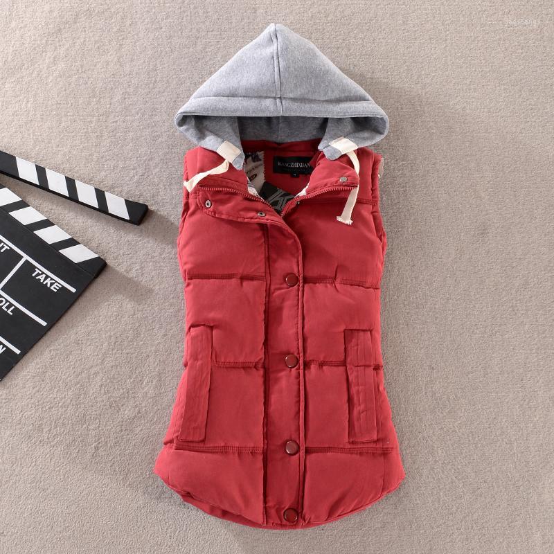 Women's Vests Solid Short Vest Women Hooded Cotton Padded Plus Size Women's Winter Sleeveless Jacket With Zipper Stand Collar Casual, Pink 
Women's Vests Solid Short Vest Women Hooded Cotton Padded Plus Size Women's Winter Sleeveless Jacket With Zipper Stand Collar Casual, Pink