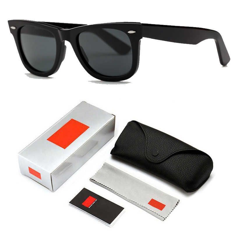 glasses Wayfarer Ray Sunglasses Men Women Acetate Frame Size 52mm 54mm Glass Lenses Ban Sun Glasses for Male Gafas De Sol Mujer With Box BTf
glasses Wayfarer Ray Sunglasses Men Women Acetate Frame Size 52mm 54mm Glass Lenses Ban Sun Glasses for Male Gafas De Sol Mujer With Box BTf