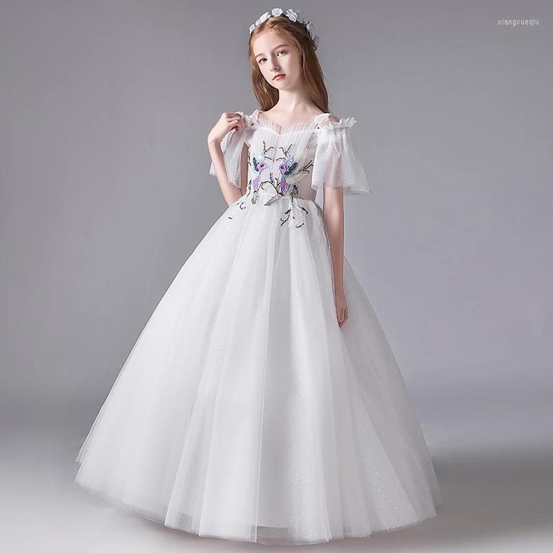 Girl Dresses Flower For Weddings Boat Neck Short Sleeves Kids Party Communion Gown Zipper Back Appliques Beaded Princess Dress, White
Girl Dresses Flower For Weddings Boat Neck Short Sleeves Kids Party Communion Gown Zipper Back Appliques Beaded Princess Dress, White