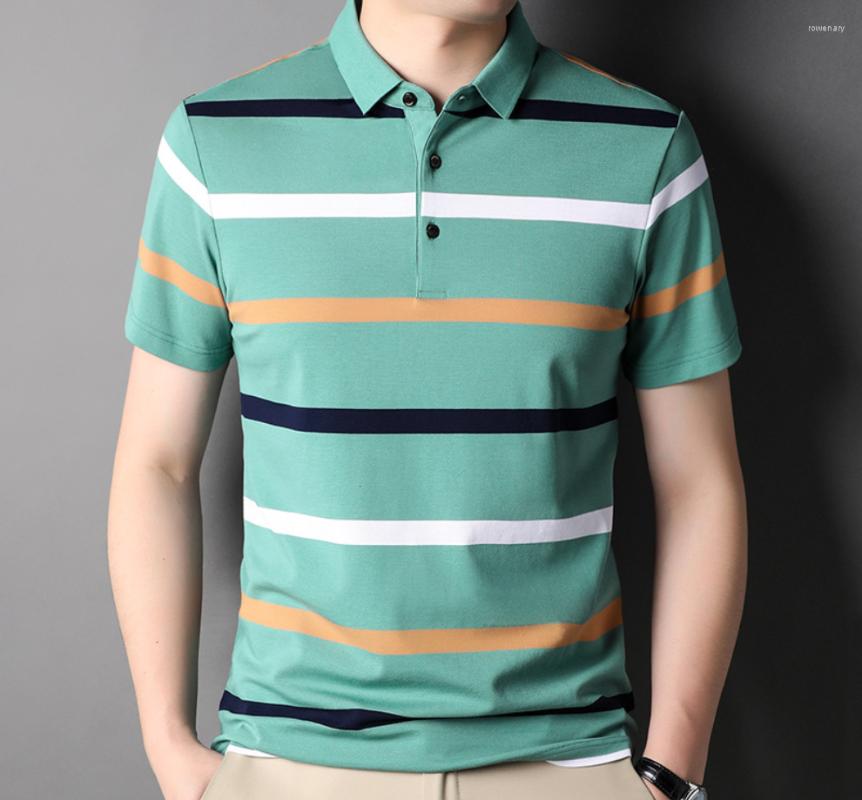 Men's Polos 2022 Summer Men's Lapel Short Sleeve Polo Shirt Casual Top Yarn Dyed Cotton T-shirt, 702b
Men's Polos 2022 Summer Men's Lapel Short Sleeve Polo Shirt Casual Top Yarn Dyed Cotton T-shirt, 702b