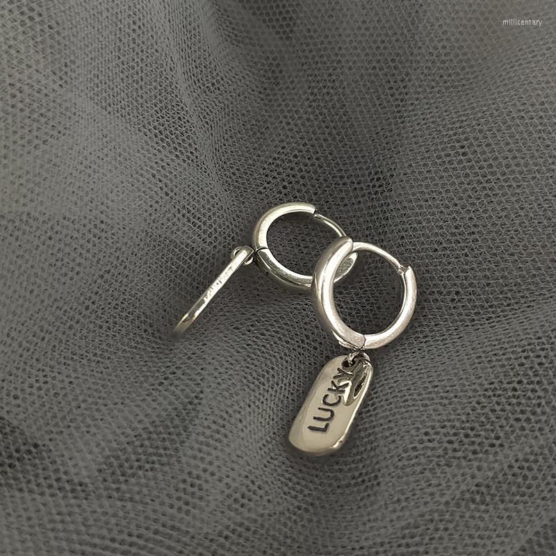 Backs Earrings Korean Fashion 925 Sterling Silver Lucky Letters For Women Trend Simple Hip Hop Ear Buckle Earclip Jewelry Accessories
Backs Earrings Korean Fashion 925 Sterling Silver Lucky Letters For Women Trend Simple Hip Hop Ear Buckle Earclip Jewelry Accessories