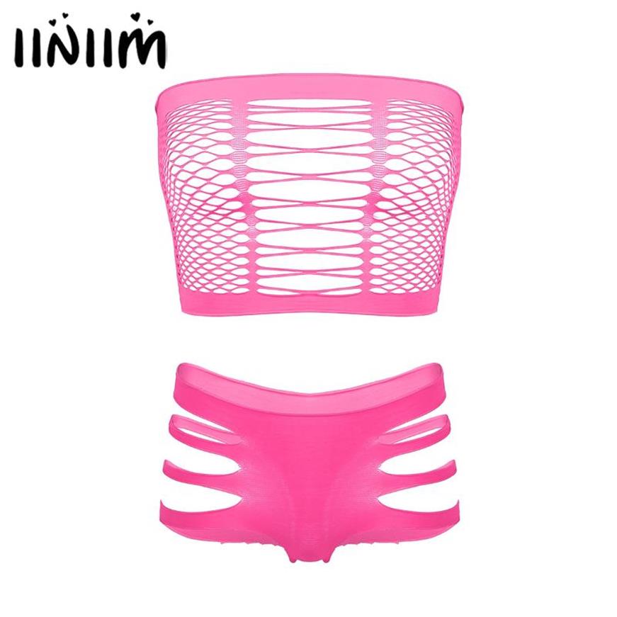Iiniim Womens Sexy Lingerie Sets Breast Hollow Out Sissy Club Clothes Sleeveless Fishnet Crop Top With Briefs Panties Underwear Br292F, Black
Iiniim Womens Sexy Lingerie Sets Breast Hollow Out Sissy Club Clothes Sleeveless Fishnet Crop Top With Briefs Panties Underwear Br292F, Black