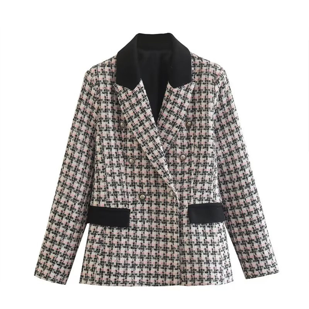European and American Women' Suit New 2022 Temperament Pocket Texture Double breasted Casual Suit blazer, Multi
European and American Women' Suit New 2022 Temperament Pocket Texture Double breasted Casual Suit blazer, Multi