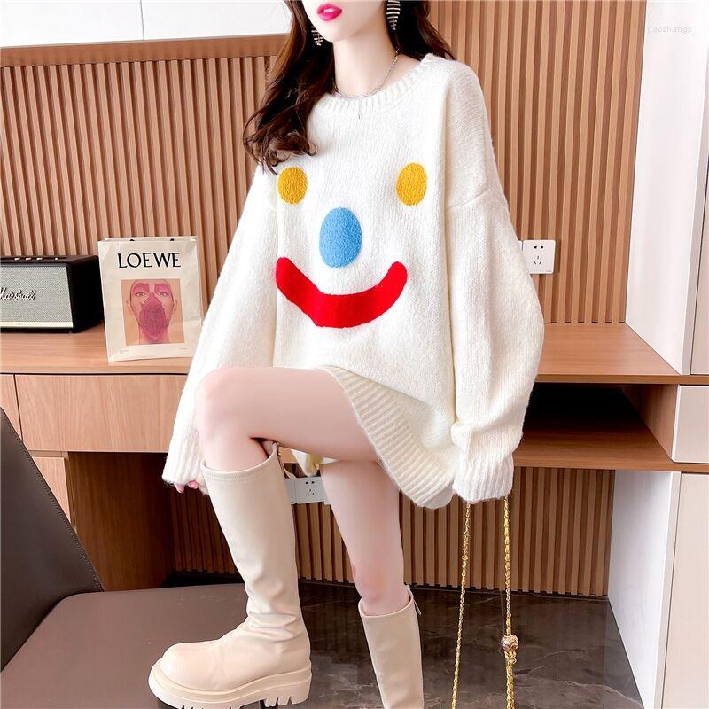 Women's Sweaters Autumn Winter Casual Women Sweater Cute Baggy Knit Pullover Female Smile Cashmere Pull Haut Femme Jumper Jersey, Black
Women's Sweaters Autumn Winter Casual Women Sweater Cute Baggy Knit Pullover Female Smile Cashmere Pull Haut Femme Jumper Jersey, Black