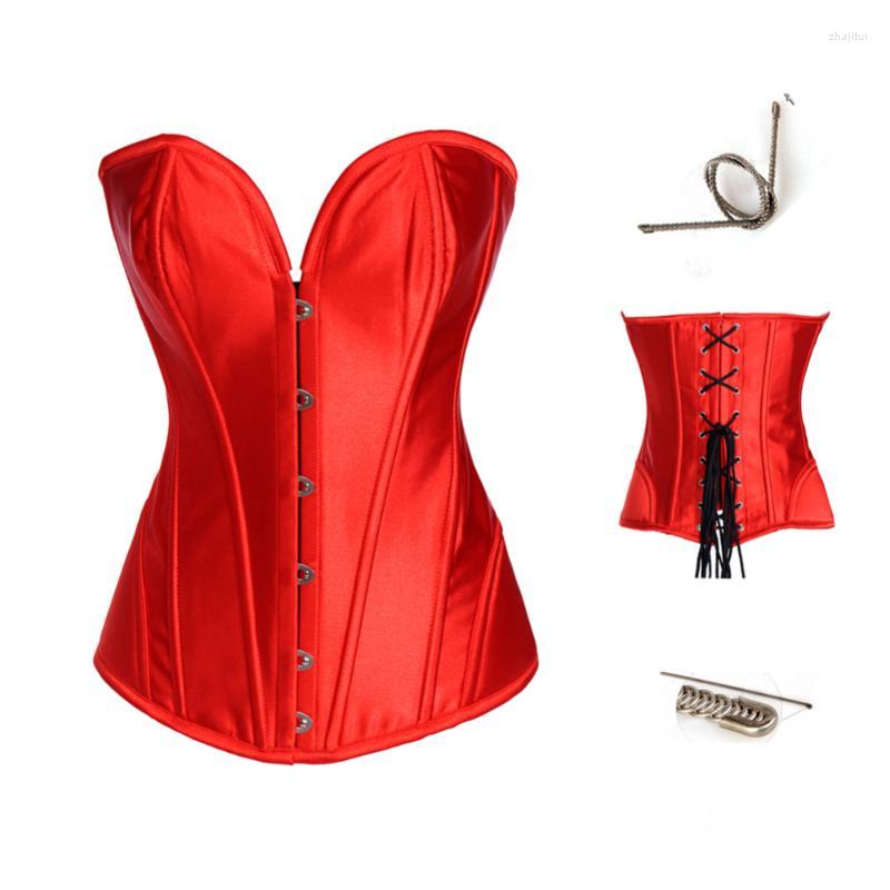Women' Shapers Women' Sexy Satin Spiral Steel Boned Overbust Corset Waist Trainer Bustier Showgirl Lingerie Set Plus Size -2XL, Black
Women' Shapers Women' Sexy Satin Spiral Steel Boned Overbust Corset Waist Trainer Bustier Showgirl Lingerie Set Plus Size -2XL, Black