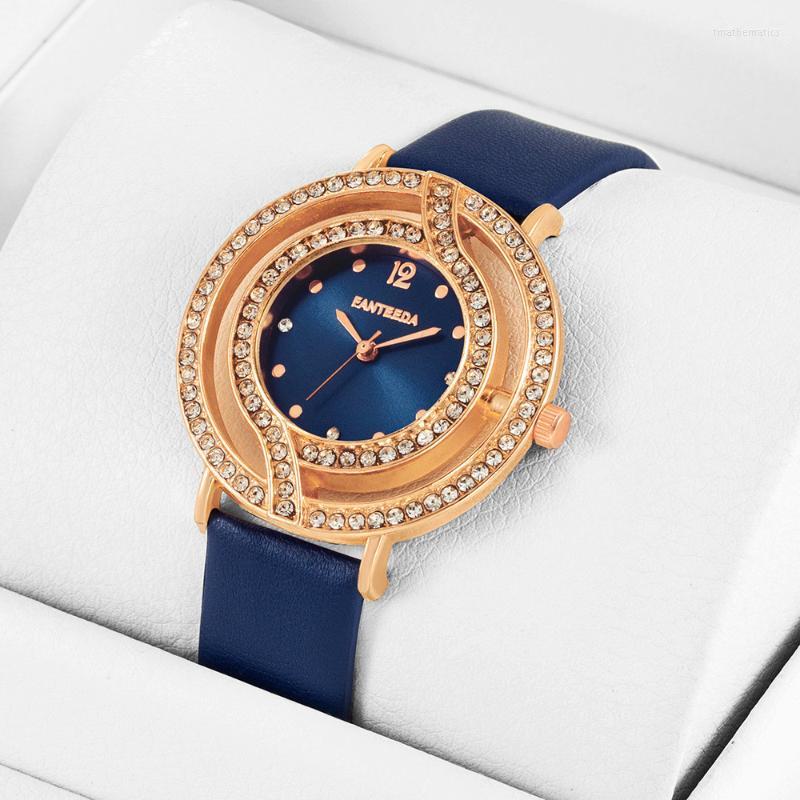 Wristwatches Fashion Luxury Rhinestone Design Simple Ladies Quartz Clock Watches Women Blue Leather Beauty Female Watch GiftWristwatches, White
Wristwatches Fashion Luxury Rhinestone Design Simple Ladies Quartz Clock Watches Women Blue Leather Beauty Female Watch GiftWristwatches, White