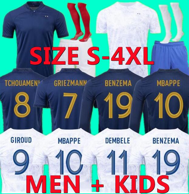 Maillots de football 2022 French BENZEMA Soccer Jersey MBAPPE GRIEZMANN POGBA KOUNDE GIROUD GUENDOUZI Kimpembe PAVARO maillot foot shirt hommes enfants MEN kids, 22/23
Maillots de football 2022 French BENZEMA Soccer Jersey MBAPPE GRIEZMANN POGBA KOUNDE GIROUD GUENDOUZI Kimpembe PAVARO maillot foot shirt hommes enfants MEN kids, 22/23