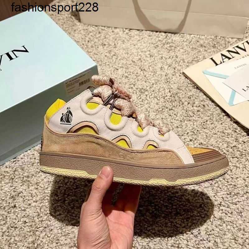 Dress Shoes Designer LANVINS Bread Shoes Pure Original Thick soled Casual Sneakers Spring New Couple Forrest Gump Training Shoe, 16
Dress Shoes Designer LANVINS Bread Shoes Pure Original Thick soled Casual Sneakers Spring New Couple Forrest Gump Training Shoe, 16