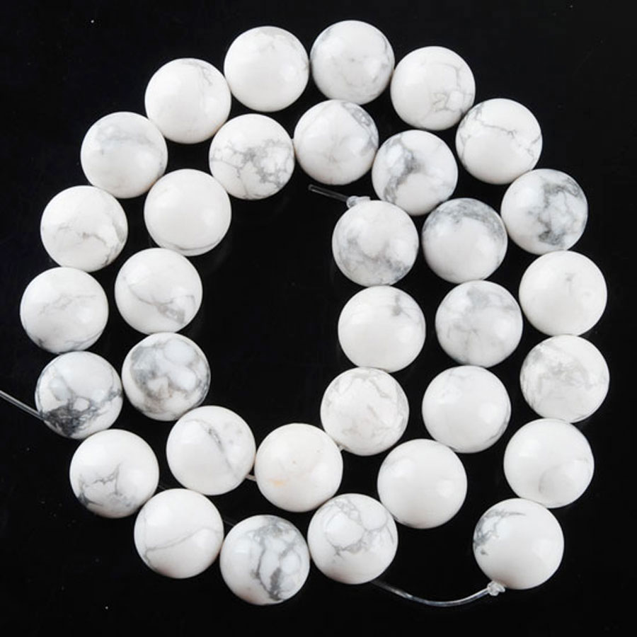 Quality Natural Stone White Turquoise Round Loose Beads 8 10 12mm For Jewelry Making DIY Charm Bracelet 15" Wholesale BY904
Quality Natural Stone White Turquoise Round Loose Beads 8 10 12mm For Jewelry Making DIY Charm Bracelet 15" Wholesale BY904