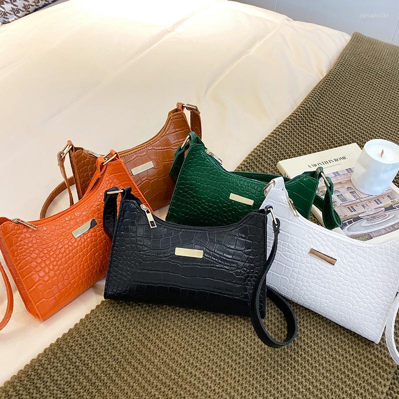 Evening Bags Fashion Shoulder Bag Crocodile Pattern Underarm For Women Simple Crossbody Tote Purse Handbags Shopping, White
Evening Bags Fashion Shoulder Bag Crocodile Pattern Underarm For Women Simple Crossbody Tote Purse Handbags Shopping, White