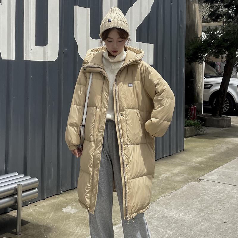 Women' Down Jacket Women 2022 Winter Korean Fashion Loose Solid Warm Coats Khaki Yellow Black Thick Mid-length Female 2743, White
Women' Down Jacket Women 2022 Winter Korean Fashion Loose Solid Warm Coats Khaki Yellow Black Thick Mid-length Female 2743, White