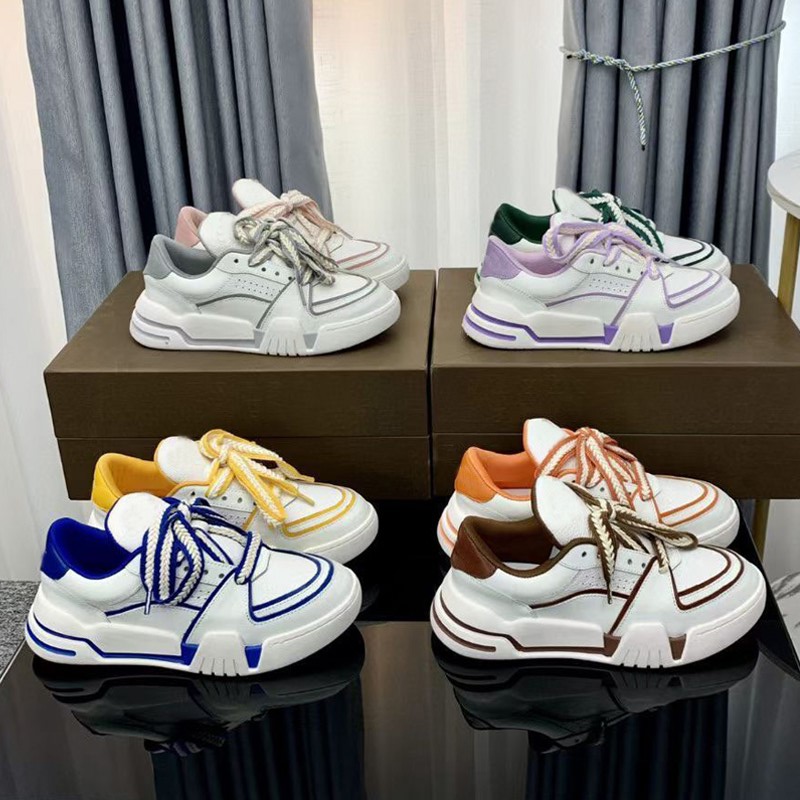 Men platform gym Casual shoes women Travel leather lace-up Trainers sneaker 100% cowhide Letters Thick bottom woman designer shoe Flat lady sneakers size 36-45 With box
Men platform gym Casual shoes women Travel leather lace-up Trainers sneaker 100% cowhide Letters Thick bottom woman designer shoe Flat lady sneakers size 36-45 With box