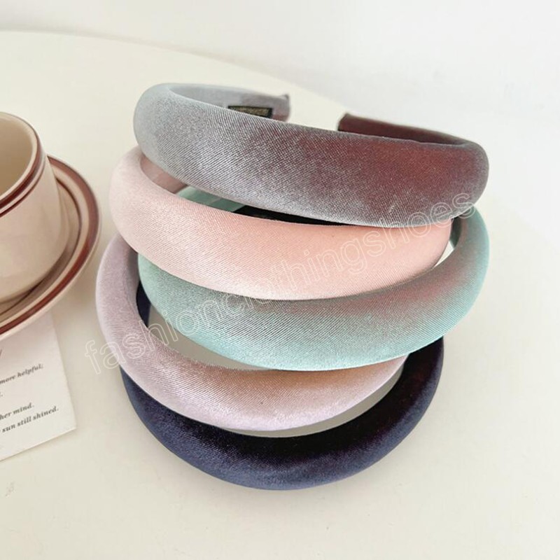 Fashion Women's Hair Hoop Soft Solid Color Sponge Hairband For Adult Headwear Autumn Hair Accessories