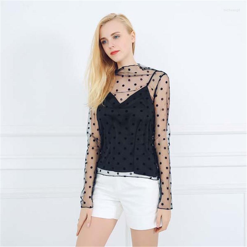 Women's Blouses Autumn Winter Women Mesh Bottoming Shirt Fashion Casual Lace Transparent Perspective Long Sleeve Black Base Shirts, Plaid
Women's Blouses Autumn Winter Women Mesh Bottoming Shirt Fashion Casual Lace Transparent Perspective Long Sleeve Black Base Shirts, Plaid