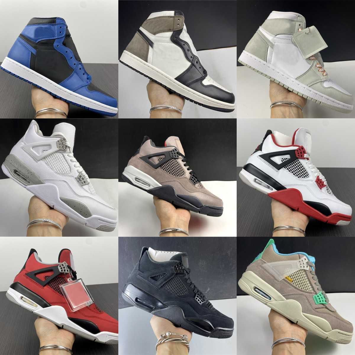 Newest 1 1s 4 4s Basketball Shoes University Blue white oreo Aurora heat ive shimmer pollen patent bred dark mocha black cat men women
Newest 1 1s 4 4s Basketball Shoes University Blue white oreo Aurora heat ive shimmer pollen patent bred dark mocha black cat men women