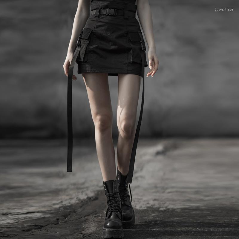 Skirts Street Fashion Pack Hip Short Gothic Skirt Women's Punk Future Style Removable Belt Denim High Waist RAVE, Black
Skirts Street Fashion Pack Hip Short Gothic Skirt Women's Punk Future Style Removable Belt Denim High Waist RAVE, Black