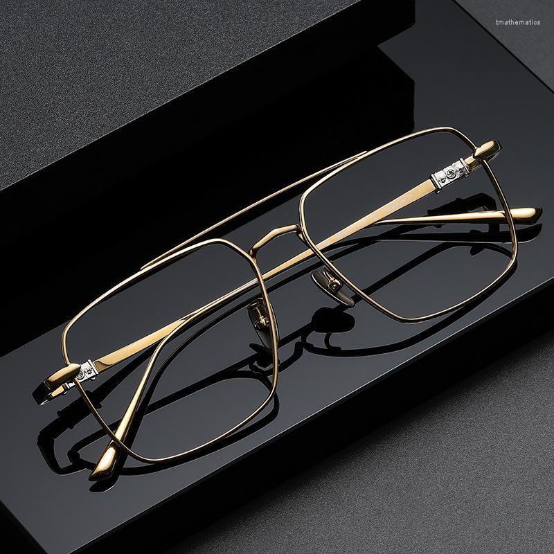 Sunglasses Titanium Brand Designer Square Reading Glasses Big Frame Chrome Sun Man Women Pochromic Eyewear Double Bridge FrameSunglasses
Sunglasses Titanium Brand Designer Square Reading Glasses Big Frame Chrome Sun Man Women Pochromic Eyewear Double Bridge FrameSunglasses